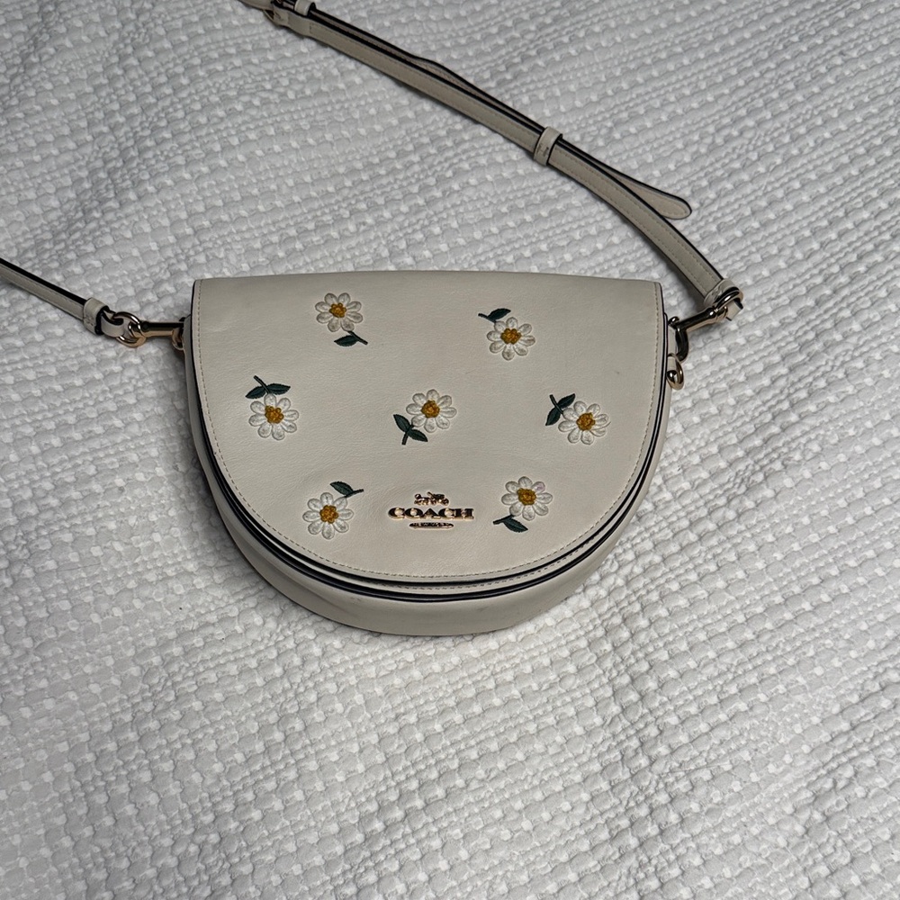 Coach Cream Floral Crossbody Bag